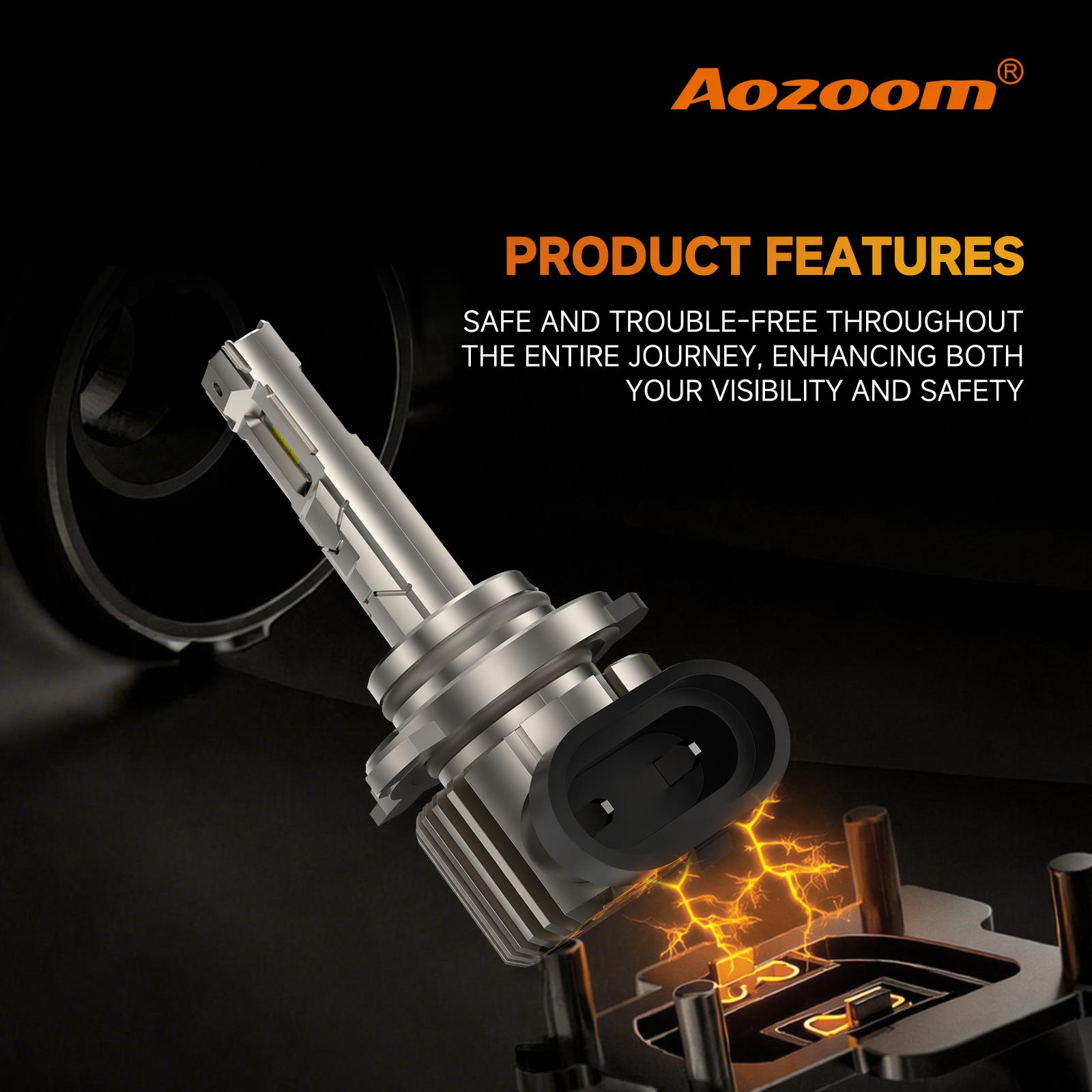 Aozoom Z-100 Series 9005 LED Bulbs, Brightness 7000LM 70W thumbnail 2