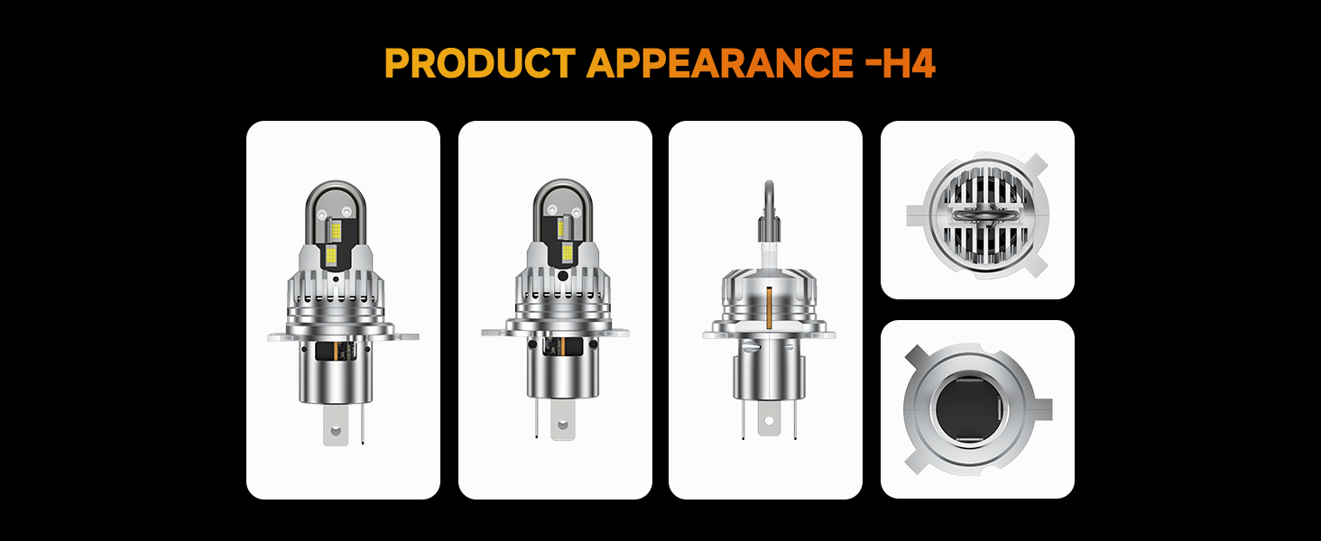 Aozoom Z-100 Pro Series H4 LED Bulbs, Brightness 8000LM 70W detail 9