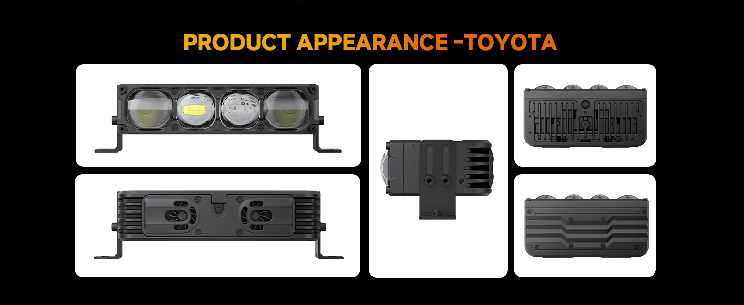Aozoom Off-Road Series W-7 External Light, White Light detail 11