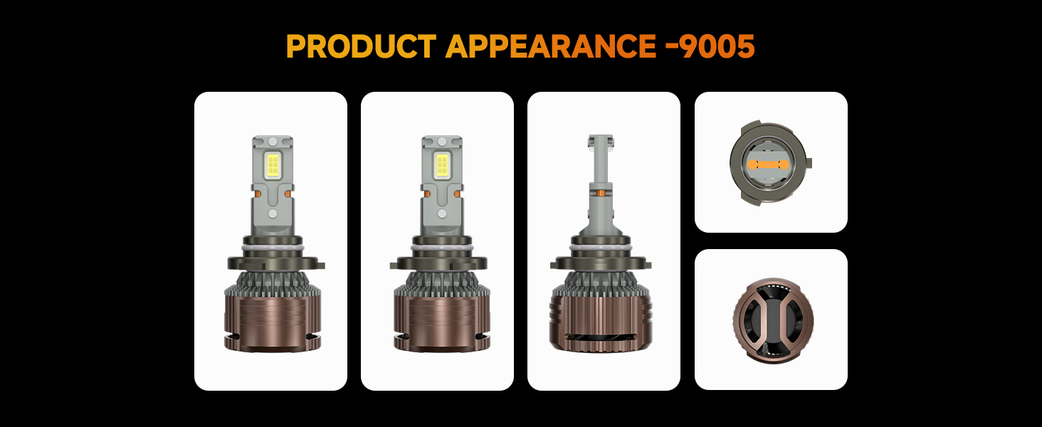 Aozoom Z-200 Series 9005 LED Bulbs, Brightness 13000LM 130W detail 8