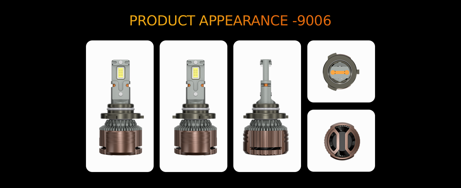 Aozoom Z-200 Series 9006 LED Bulbs, Brightness 13000LM 130W detail 7