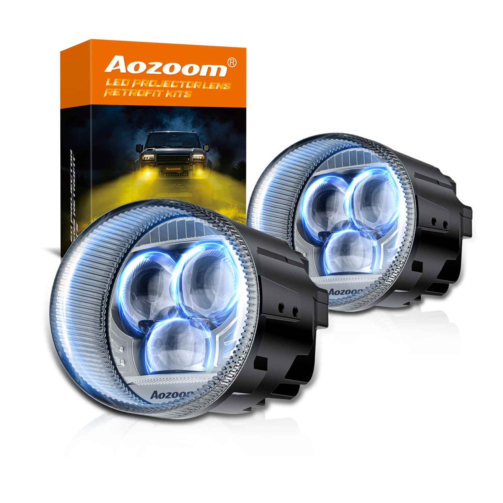 Aozoom F35 Series 3.5-inch Toyota Fog Lights, Bi-Beam, White Light 6000K image 1