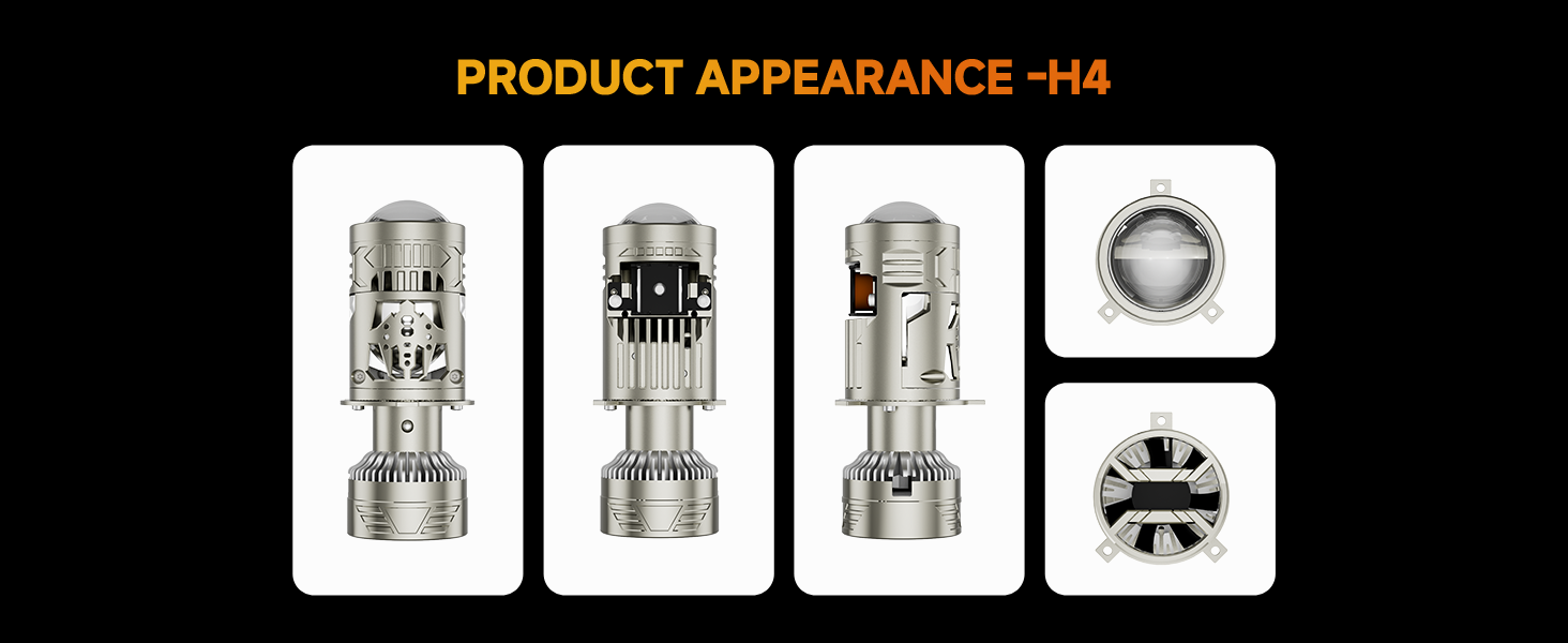 Aozoom Z-300 Series H4 Mini-lens LED Headlight Bulbs, 14000LM 140W detail 8